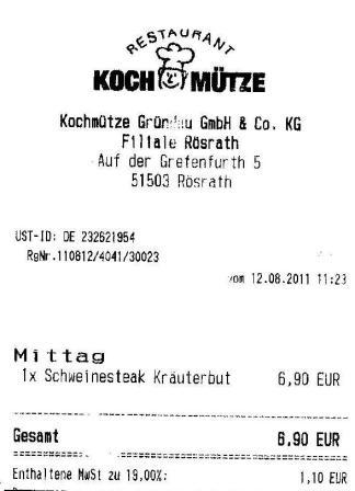 tbel Hffner Kochmtze Restaurant